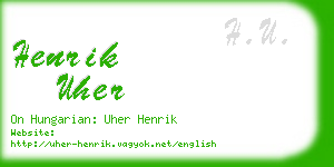 henrik uher business card